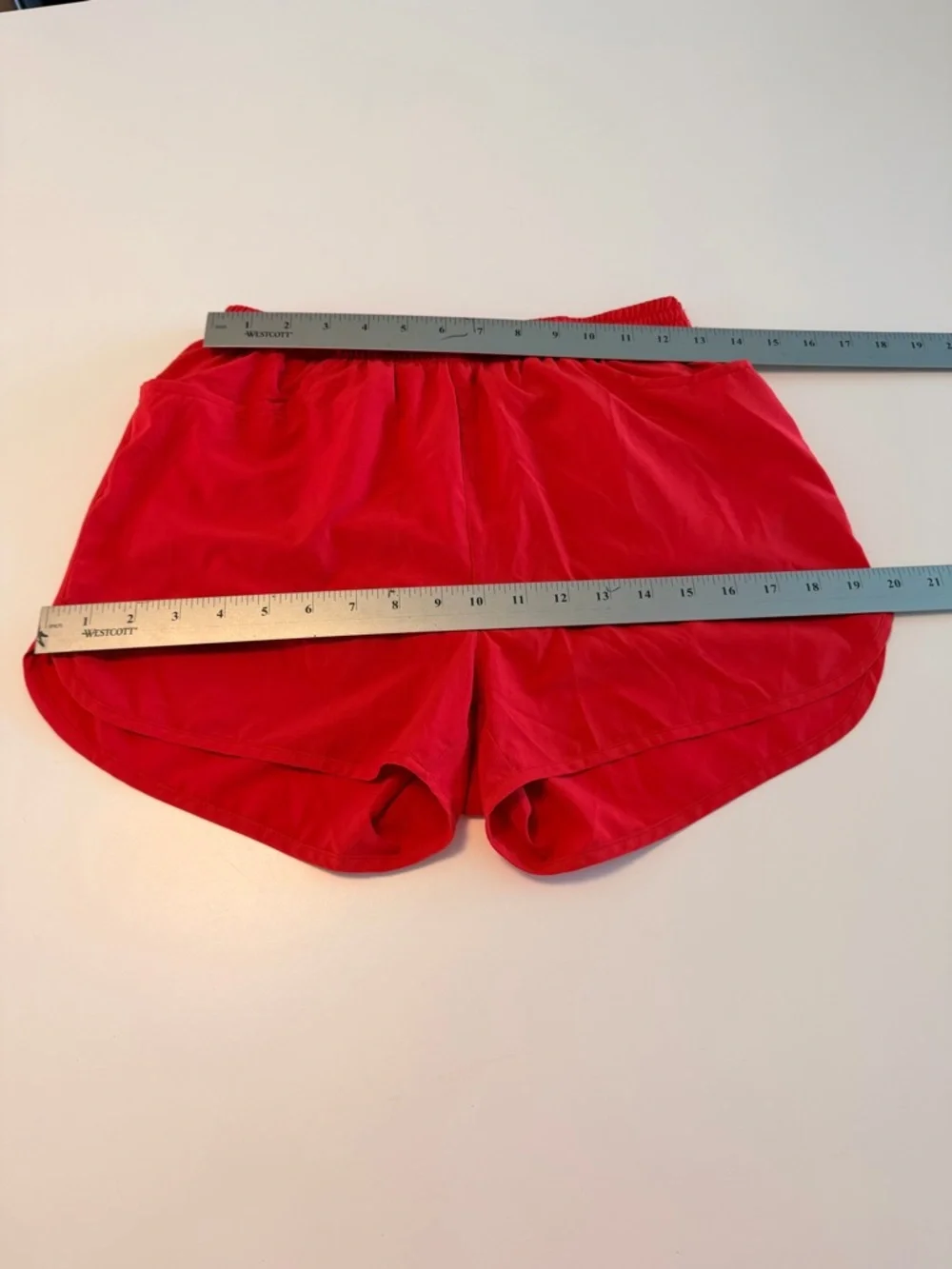 Baleaf Size S Womens Red Stretch Waist Lined Pocket Running Shorts, Lightweight - Picture 14 of 15